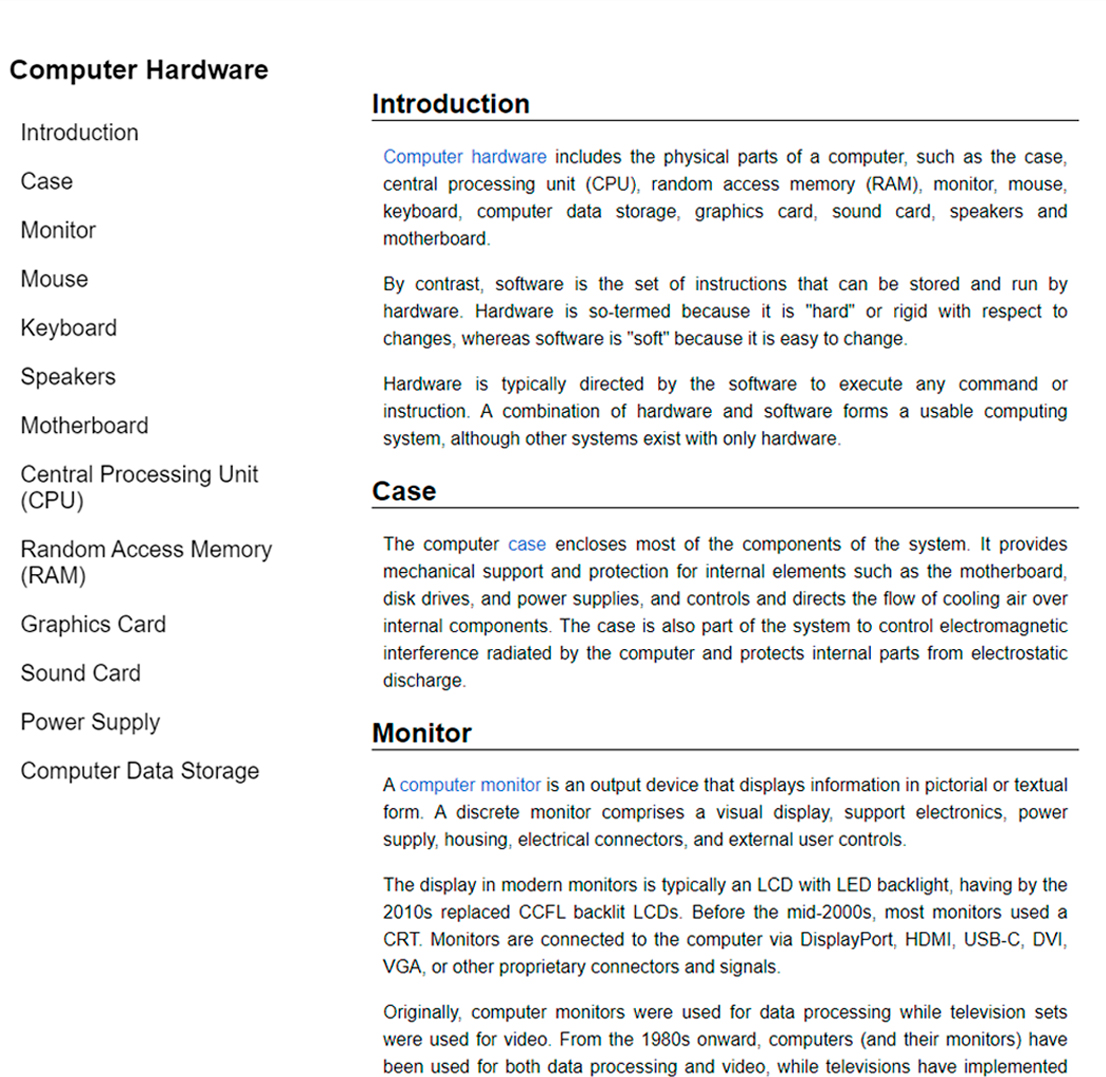 technical documentation webpage screenshot